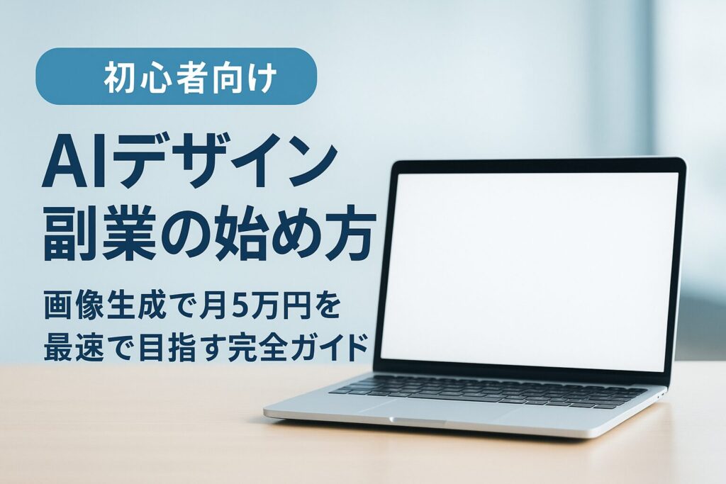【初心者OK】AIデザイン副業の始め方｜画像生成で月5万円を最速で目指す完全ガイド